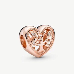 Pandora Openwork Family Tree Heart Charm